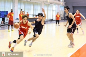 中国女篮vs北体大男篮_中国篮球对抗训练最新动态配图