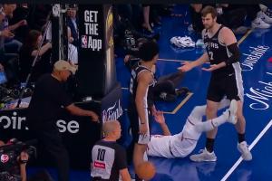 尼克斯vs马刺_篮球NBA直播_科内特哈特冲突配图
