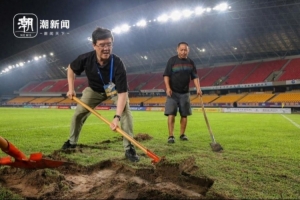 中国男足比赛直播_中国足球最新动态_草坪修复绿茵场蜕变配图