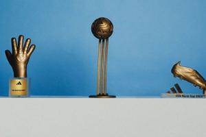 足球世界杯直播_五洲国家队金球金靴金手套奖杯揭晓配图