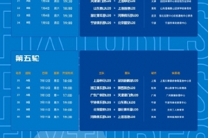 中青赛U20第二阶段赛程_山东泰山vs上海申花_中国足球主客场赛程配图