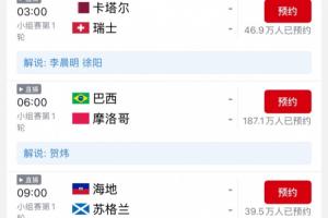 传统豪门首登场!贺炜明晨解说巴西vs摩洛哥,本场预约已超180万配图